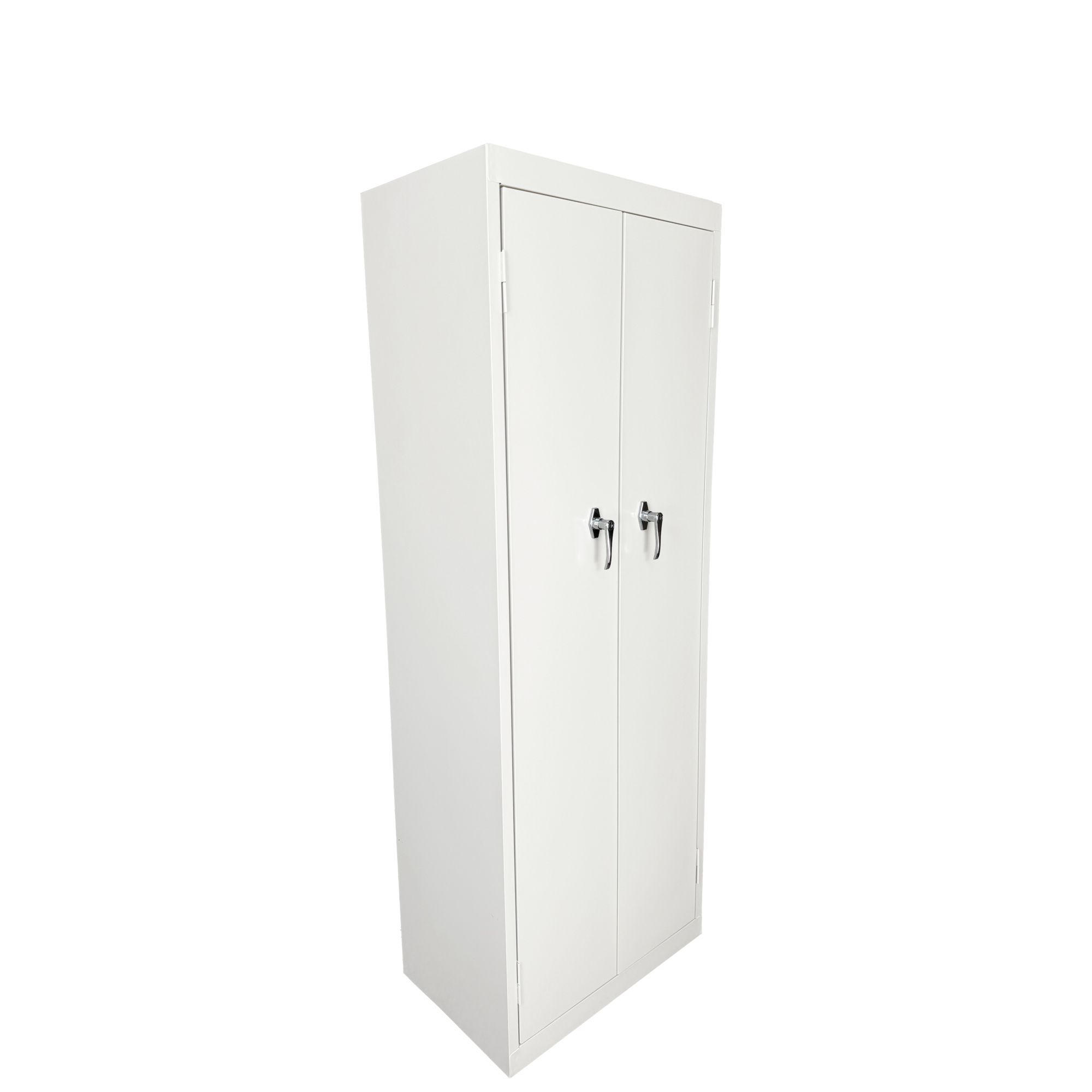 Steel Cabinets USA Basic Utility Cabinet — 24in. x 15in. x 66in., Fixed Shelves, White, Model# FS-246-W